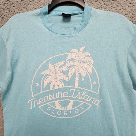 Vintage Screen Stars Best Treasure Island Florida Shirt Mens XL (Fits as L) READ - Picture 7 of 15